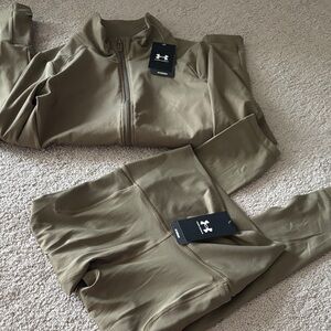 Under Armour Khaki Activewear set nwt size small
